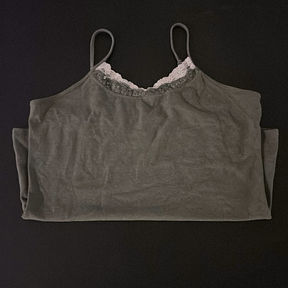 Size medium Gitano tank top in an olive green